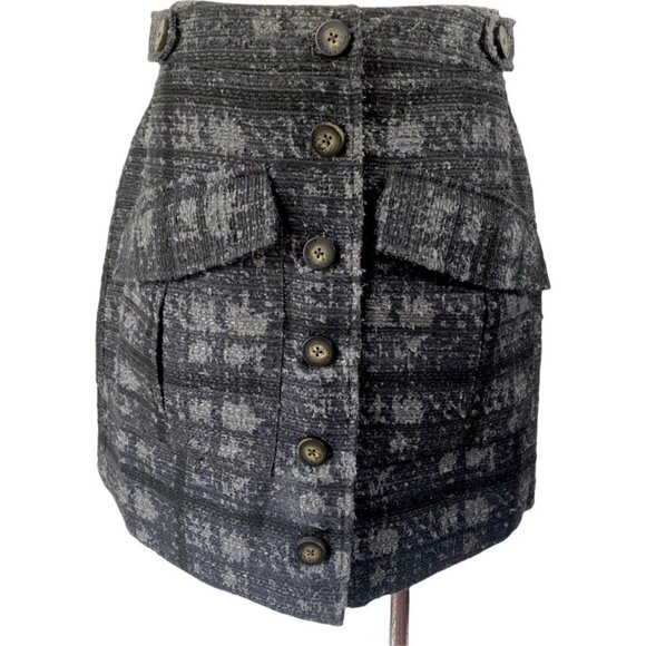 Rachel Roy button up plaid skirt - Picture 1 of 9